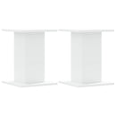 vidaXL 2 db fehér szerelt fa növényállvány 30 x 30 x 40 cm