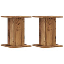 vidaXL 2 db antik fa színű szerelt fa növénytartó állvány 30x30x40 cm
