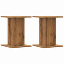 vidaXL 2 db kézműves tölgy szerelt fa növénytartó állvány 30x30x40 cm