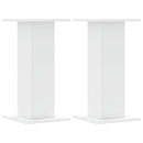 vidaXL 2 db fehér szerelt fa növénytartó állvány 30 x 30 x 60 cm
