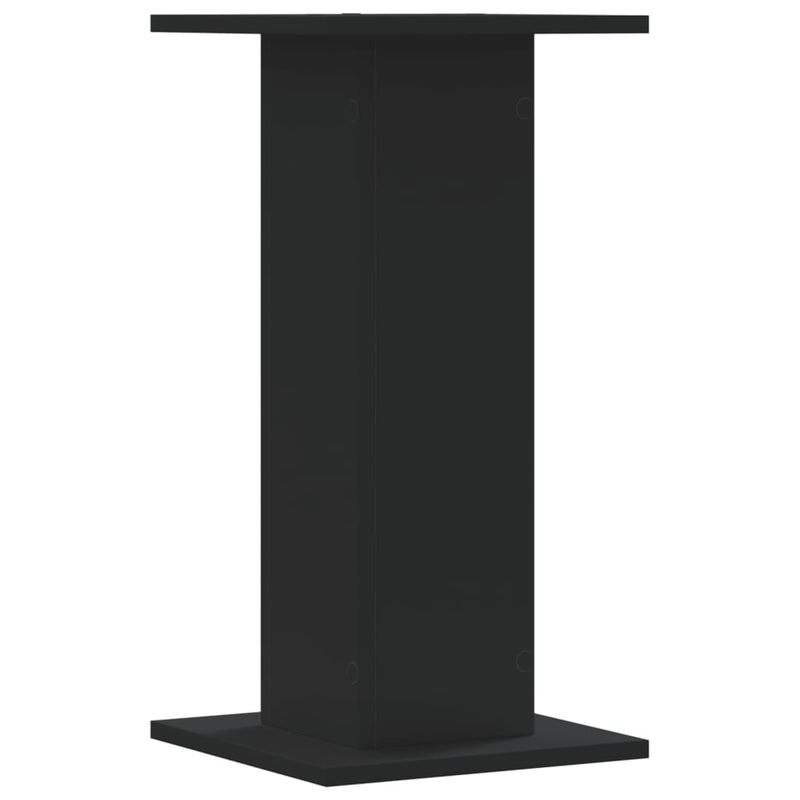 vidaXL 2 db fekete szerelt fa növénytartó állvány 30 x 30 x 60 cm