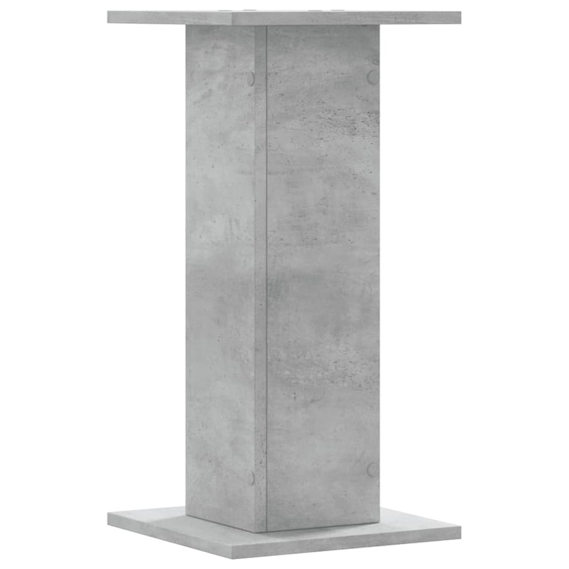 vidaXL 2 db betonszürke szerelt fa növénytartó állvány 30 x 30 x 60 cm