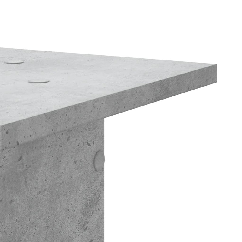 vidaXL 2 db betonszürke szerelt fa növénytartó állvány 30 x 30 x 60 cm