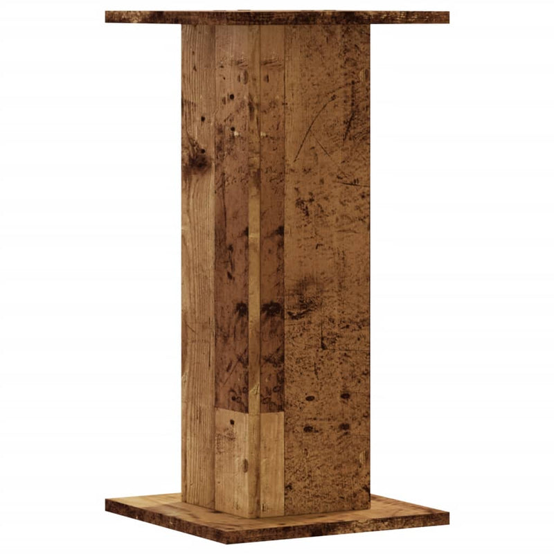 vidaXL 2 db antik fa színű szerelt fa növénytartó állvány 30x30x60 cm