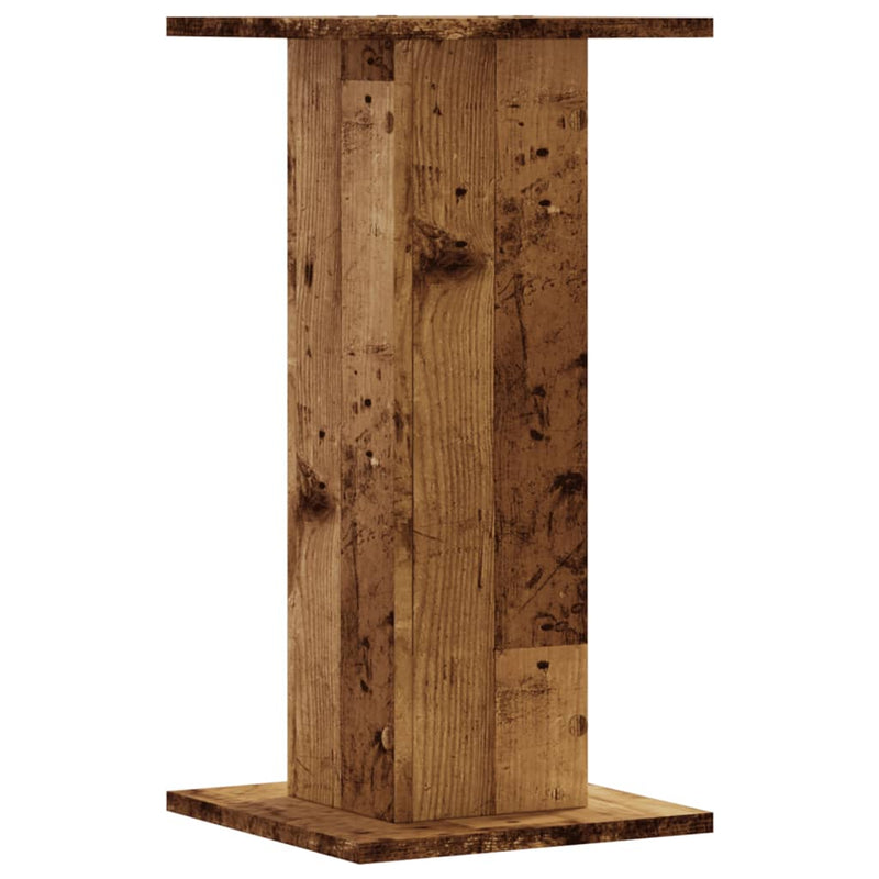 vidaXL 2 db antik fa színű szerelt fa növénytartó állvány 30x30x60 cm