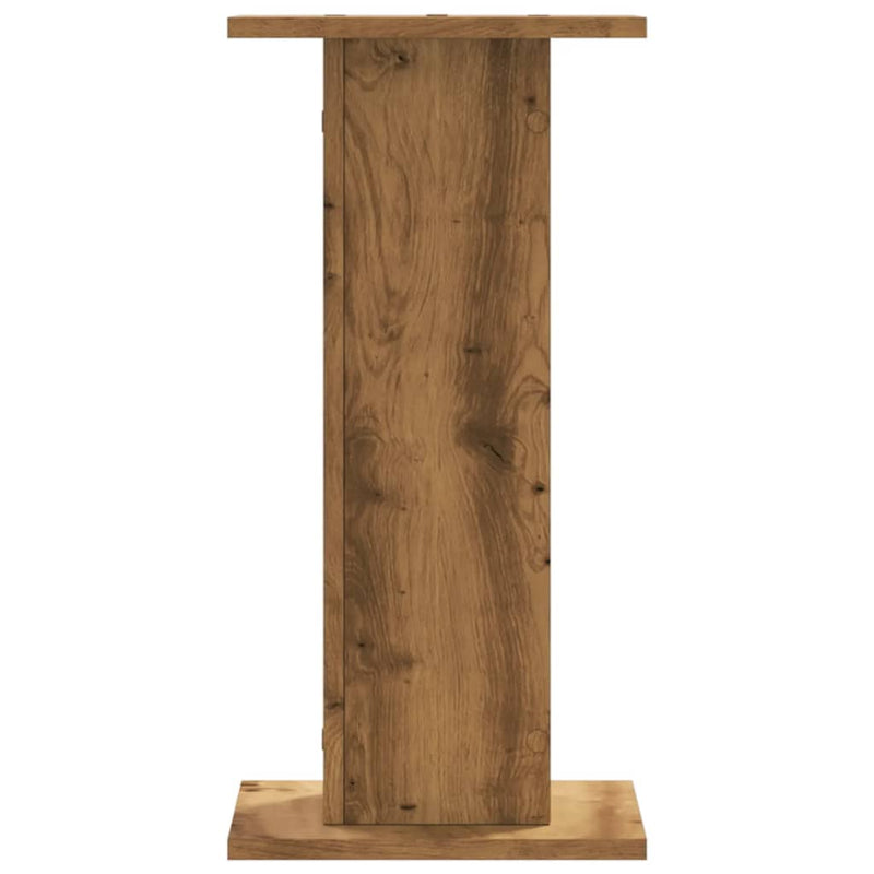 vidaXL 2 db kézműves tölgy szerelt fa növénytartó állvány 30x30x60 cm