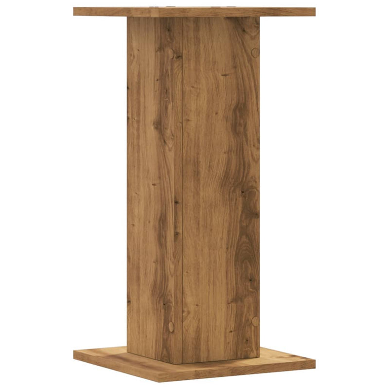 vidaXL 2 db kézműves tölgy szerelt fa növénytartó állvány 30x30x60 cm