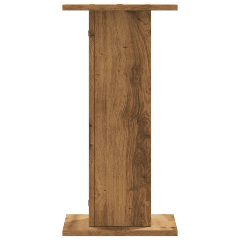 vidaXL 2 db kézműves tölgy szerelt fa növénytartó állvány 30x30x60 cm