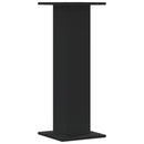 vidaXL 2 db fekete szerelt fa növénytartó állvány 30 x 30 x 80 cm