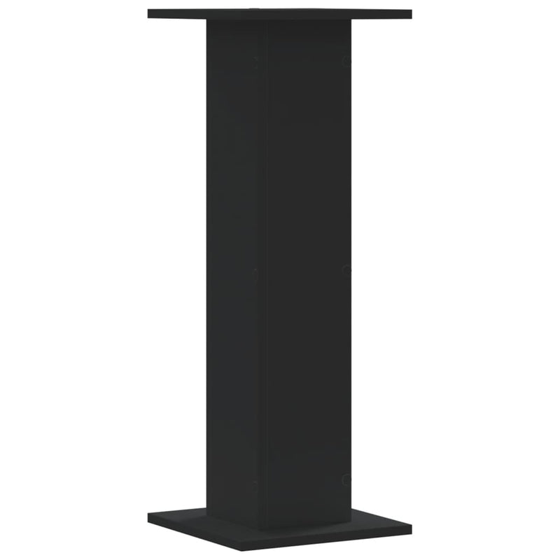 vidaXL 2 db fekete szerelt fa növénytartó állvány 30 x 30 x 80 cm