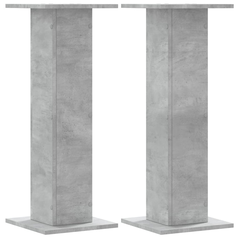 vidaXL 2 db betonszürke szerelt fa növénytartó állvány 30 x 30 x 40 cm