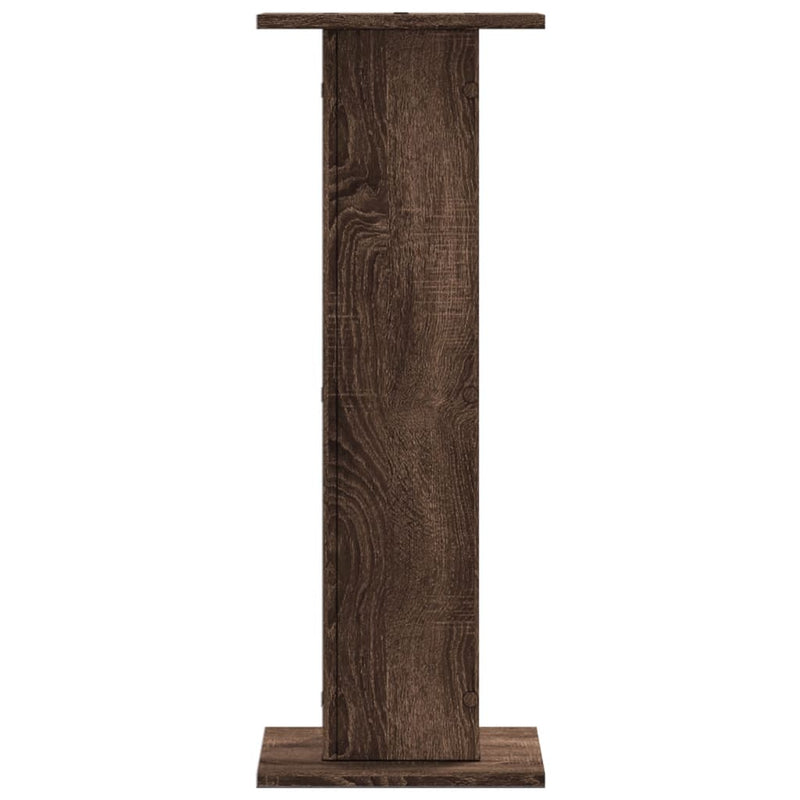 vidaXL 2 db barna tölgy szerelt fa növénytartó állvány 30 x 30 x 80 cm