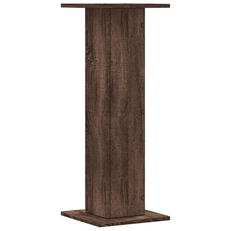 vidaXL 2 db barna tölgy szerelt fa növénytartó állvány 30 x 30 x 80 cm