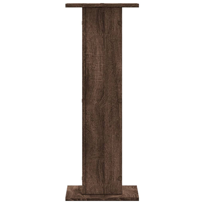 vidaXL 2 db barna tölgy szerelt fa növénytartó állvány 30 x 30 x 80 cm