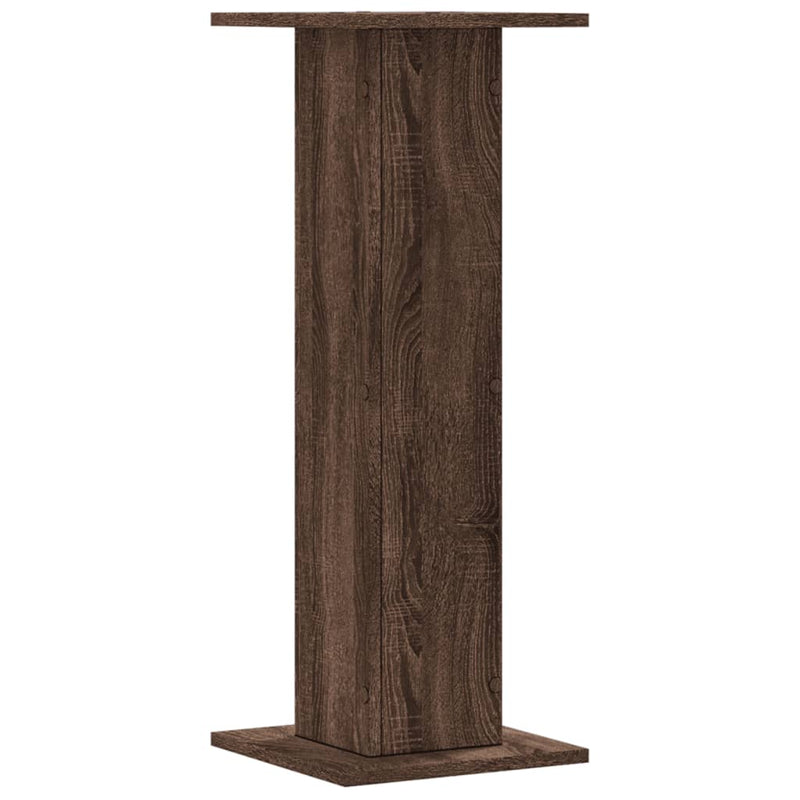 vidaXL 2 db barna tölgy szerelt fa növénytartó állvány 30 x 30 x 80 cm