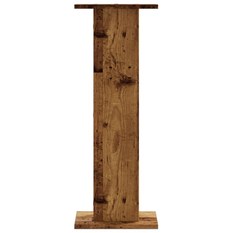 vidaXL 2 db antik fa színű szerelt fa növénytartó állvány 30x30x80 cm