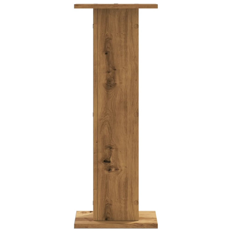 vidaXL 2 db kézműves tölgy szerelt fa növénytartó állvány 30x30x80 cm