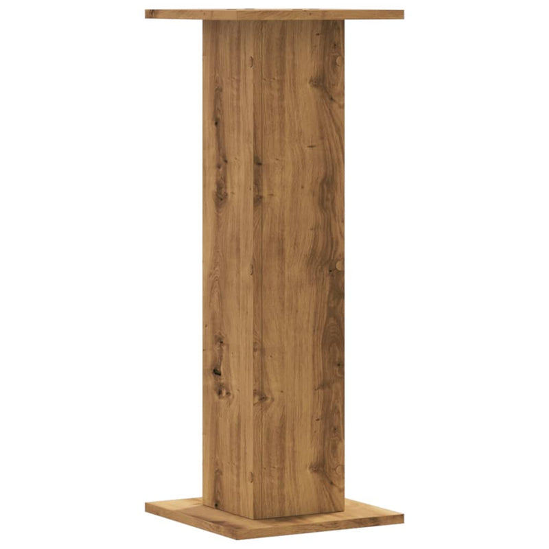 vidaXL 2 db kézműves tölgy szerelt fa növénytartó állvány 30x30x80 cm
