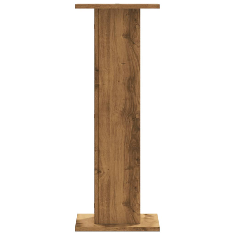 vidaXL 2 db kézműves tölgy szerelt fa növénytartó állvány 30x30x80 cm