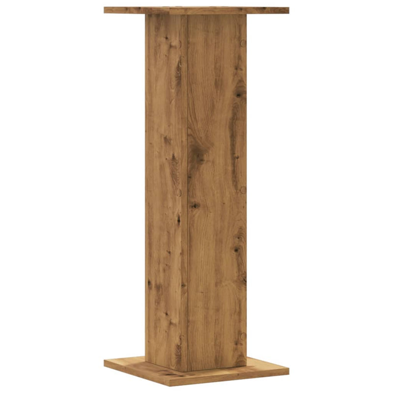 vidaXL 2 db kézműves tölgy szerelt fa növénytartó állvány 30x30x80 cm