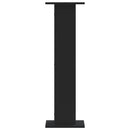 vidaXL 2 db fekete szerelt fa növénytartó állvány 30 x 30 x 95 cm