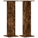 vidaXL 2 db füstös tölgy szerelt fa növénytartó állvány 30x30x95 cm