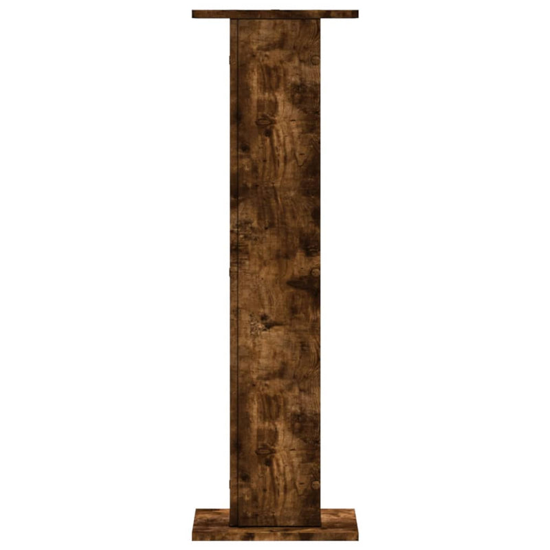 vidaXL 2 db füstös tölgy szerelt fa növénytartó állvány 30x30x95 cm
