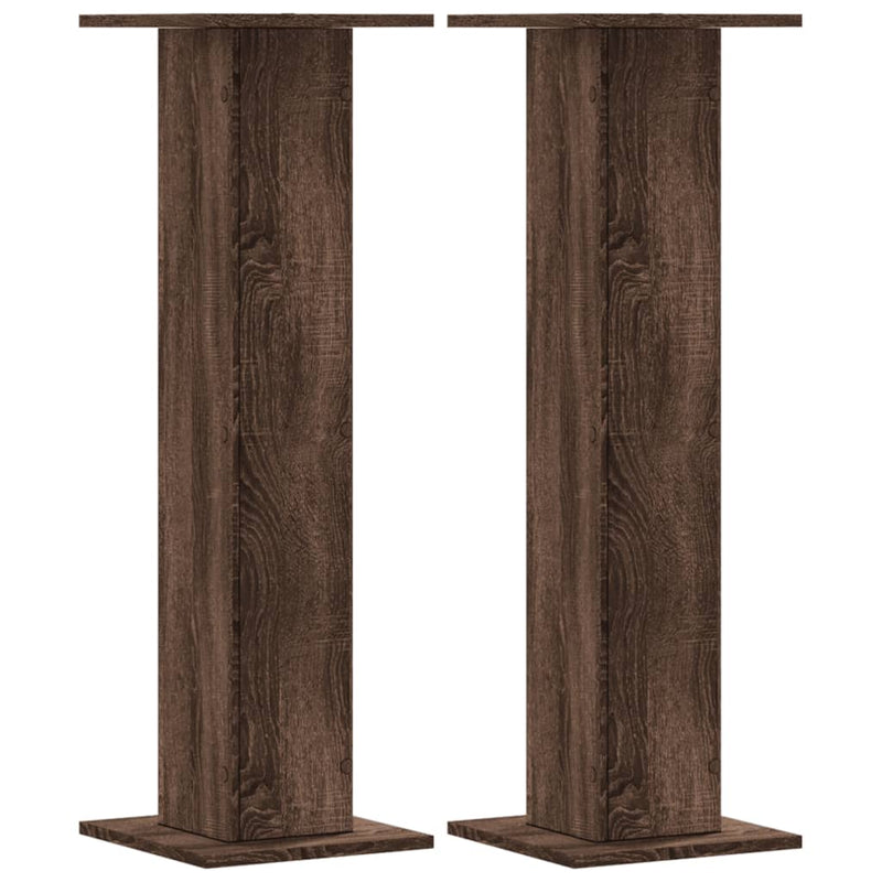 vidaXL 2 db barna tölgy szerelt fa növénytartó állvány 30 x 30 x 95 cm