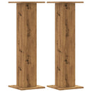 vidaXL 2 db kézműves tölgy szerelt fa növénytartó állvány 30x30x95 cm