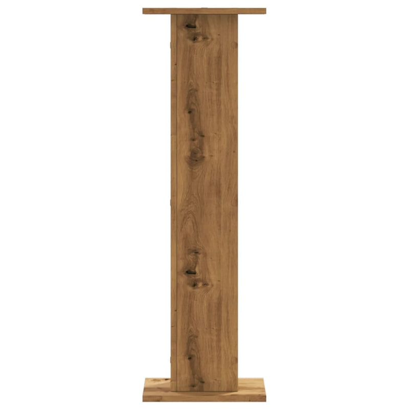 vidaXL 2 db kézműves tölgy szerelt fa növénytartó állvány 30x30x95 cm