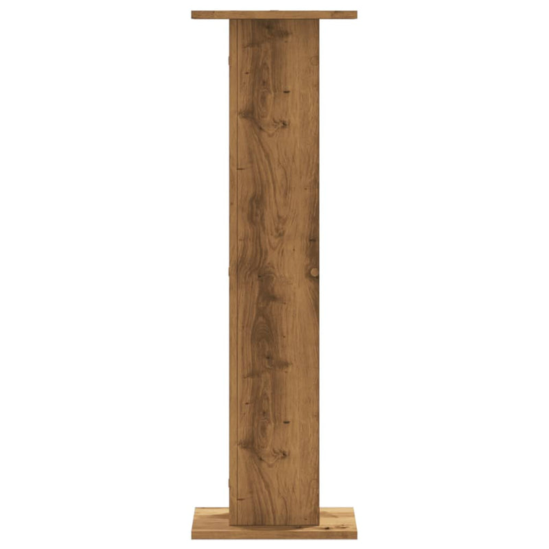 vidaXL 2 db kézműves tölgy szerelt fa növénytartó állvány 30x30x95 cm