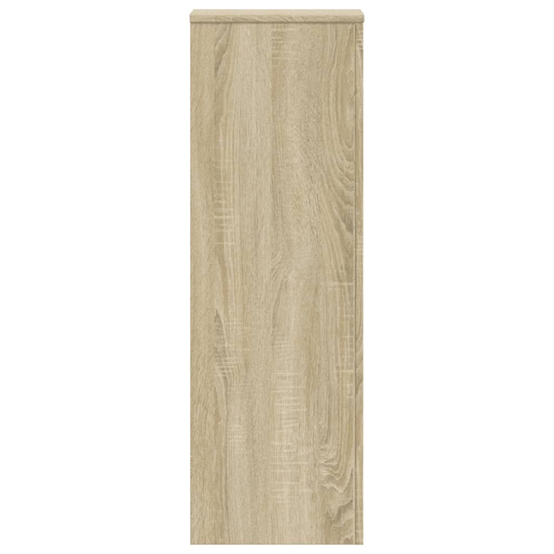vidaXL 2 db sonoma tölgy szerelt fa növénytartó állvány 33x33x100 cm