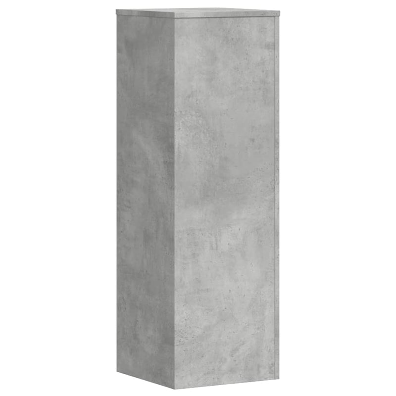 vidaXL 2 db betonszürke szerelt fa növénytartó állvány 33x33x100 cm