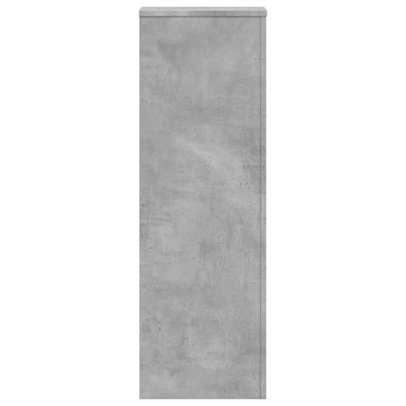 vidaXL 2 db betonszürke szerelt fa növénytartó állvány 33x33x100 cm