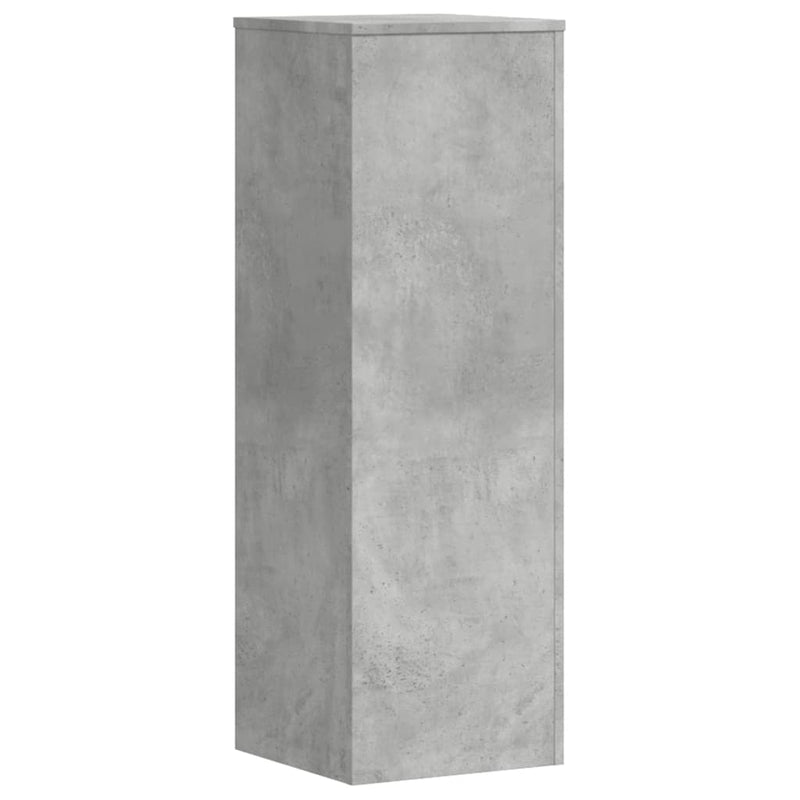 vidaXL 2 db betonszürke szerelt fa növénytartó állvány 33x33x100 cm