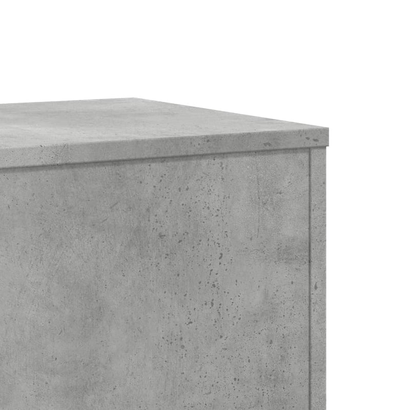 vidaXL 2 db betonszürke szerelt fa növénytartó állvány 33x33x100 cm