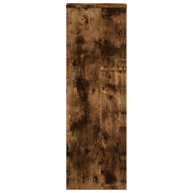 vidaXL 2 db füstös tölgy szerelt fa növénytartó állvány 33x33x100 cm