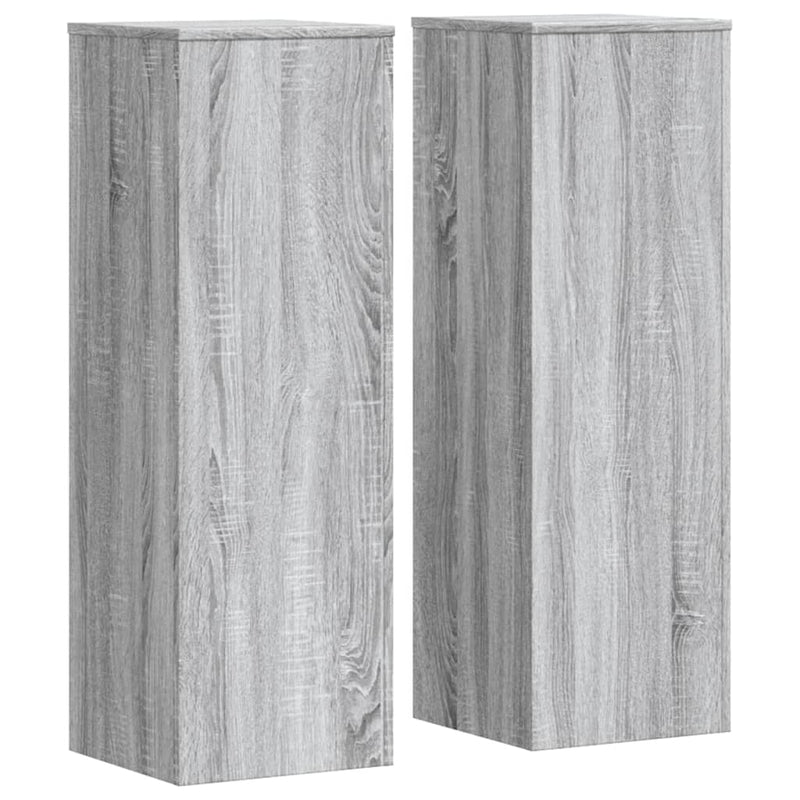 vidaXL 2 db szürke sonoma szerelt fa növénytartó állvány 33x33x100 cm