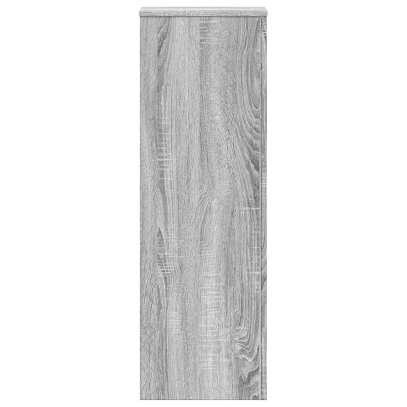 vidaXL 2 db szürke sonoma szerelt fa növénytartó állvány 33x33x100 cm