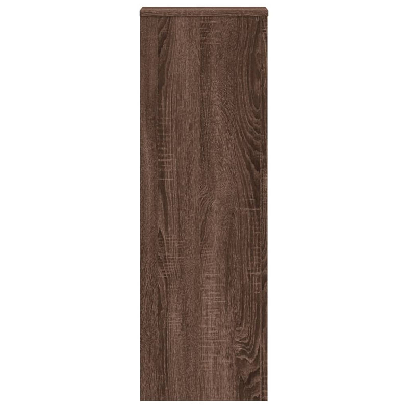 vidaXL 2 db fekete szerelt fa növénytartó állvány 33 x 33 x 100 cm