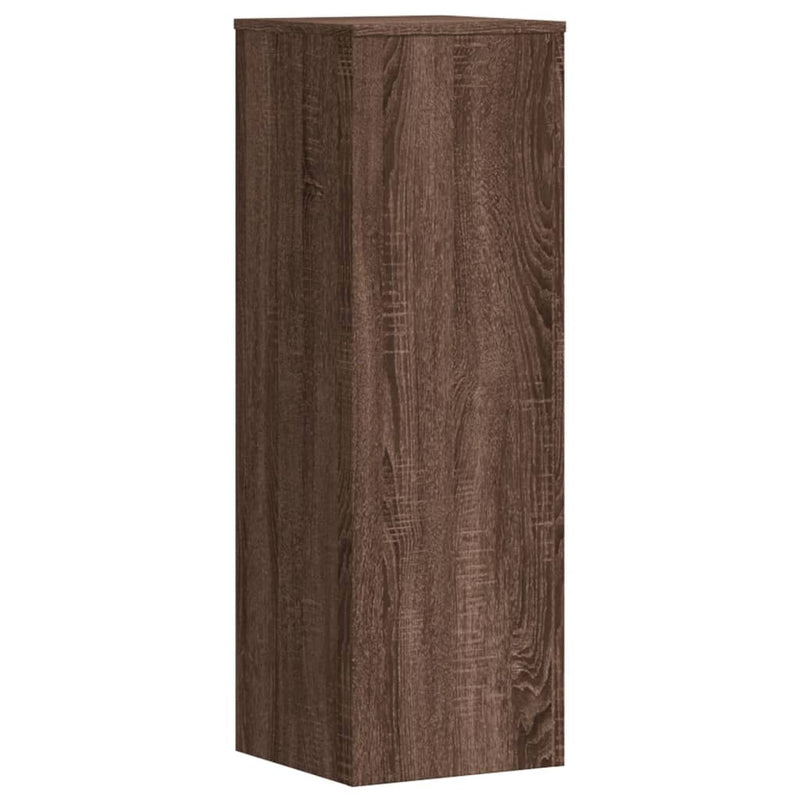 vidaXL 2 db fekete szerelt fa növénytartó állvány 33 x 33 x 100 cm