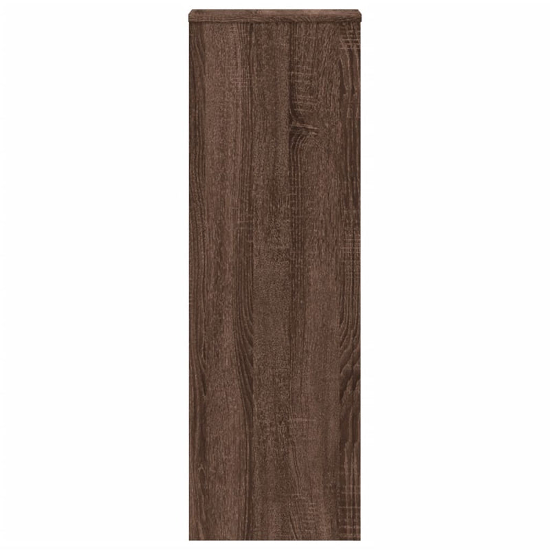 vidaXL 2 db fekete szerelt fa növénytartó állvány 33 x 33 x 100 cm