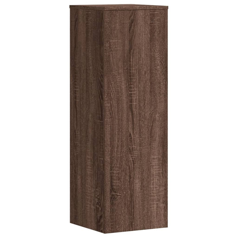 vidaXL 2 db fekete szerelt fa növénytartó állvány 33 x 33 x 100 cm