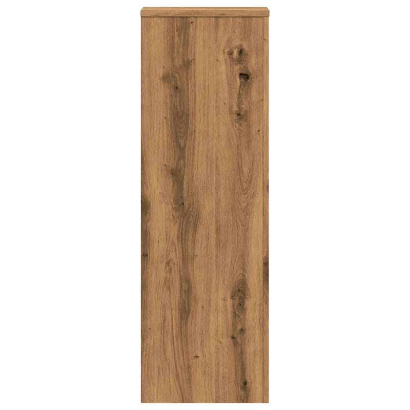 vidaXL 2 db kézműves tölgy szerelt fa növénytartó állvány 30x30x100 cm
