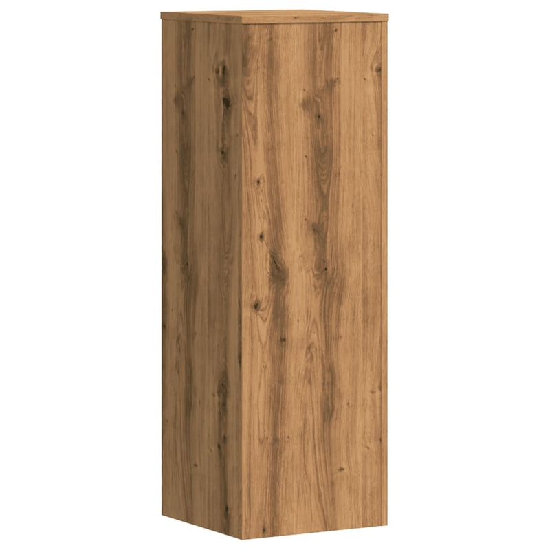 vidaXL 2 db kézműves tölgy szerelt fa növénytartó állvány 30x30x100 cm