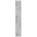 vidaXL betonszürke szerelt fa magasszekrény LED-ekkel 69x32,5x200 cm