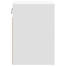 vidaXL fehér falra szerelhető éjjeliszekrény LED-világítással