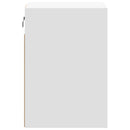 vidaXL 2 db fehér falra szerelhető éjjeliszekrény LED-világítással