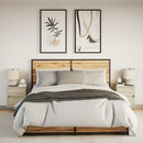 vidaXL 2 db sonoma tölgy színű fali éjjeliszekrény LED-világítással