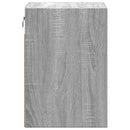 vidaXL szürke sonoma színű fali éjjeliszekrény LED-világítással